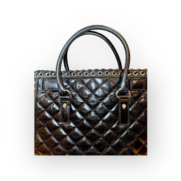 Michael Kors Black Quilted Leather Hippie Grommet Handbag - Picture 6 of 13